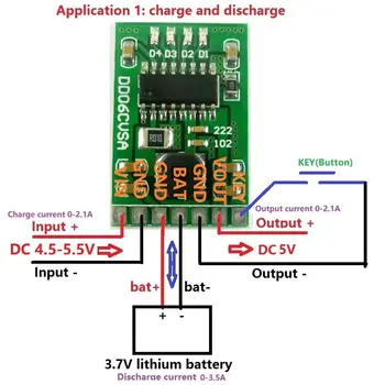 

NEW 5V 2.1A Charge Discharge boost Power Module 3.7V 4.2V li-ion 18650 LED battery