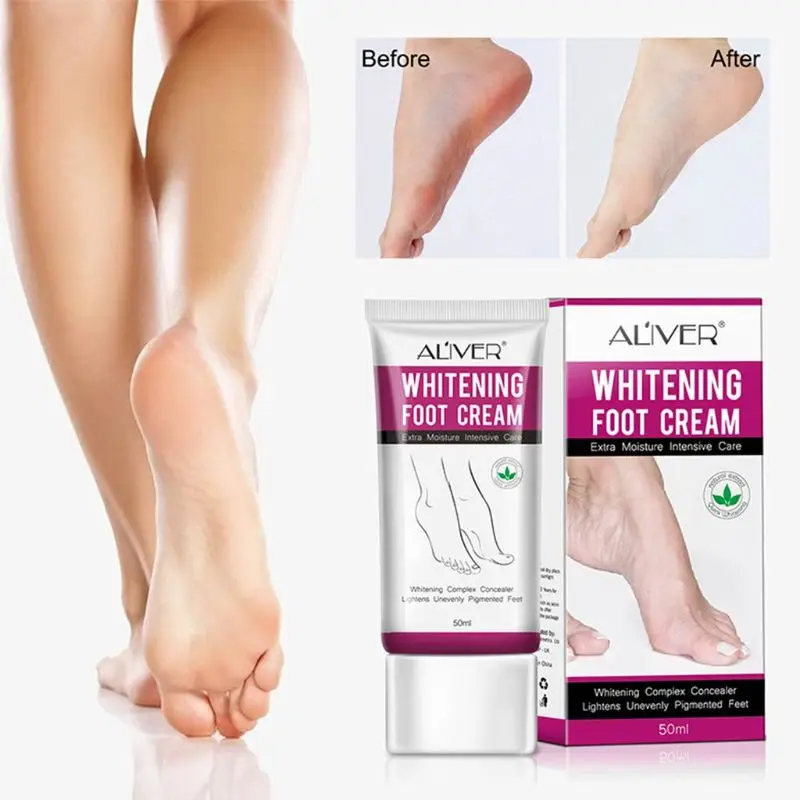 

50ml Whitening Foot Cream Moisturizing Treatment Hydrating Nourishing Lightens Unevenly Pigmented Feet Care Lotion