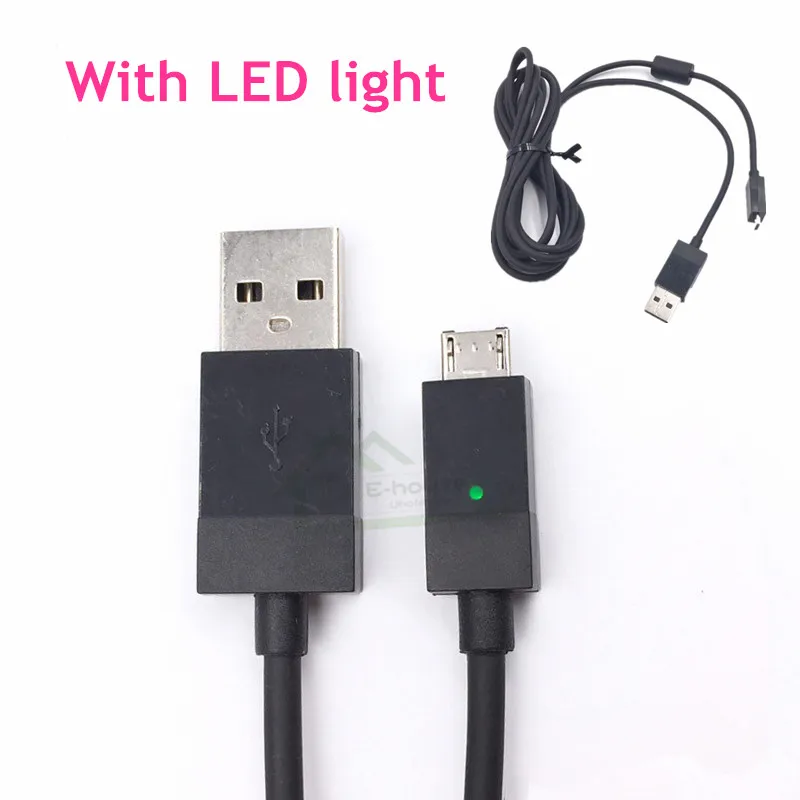 

E-house High Quality USB Power Charging Cable Cord Adapter with LED light replacement for XBOX One Controller