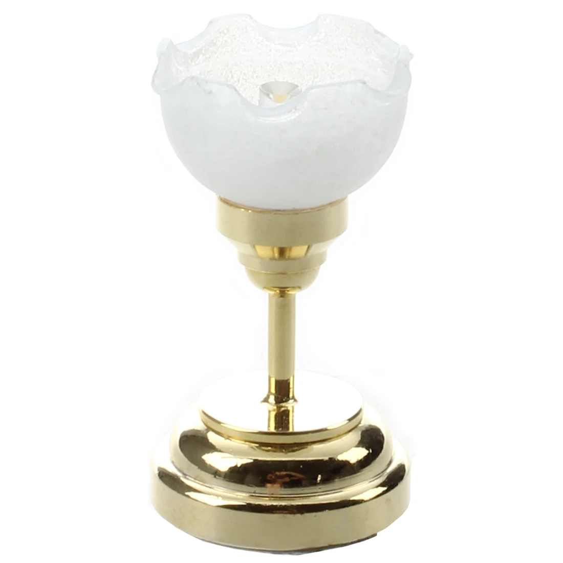 

LED Ceiling Light Miniature for Doll House Furniture table Lamp 1/12 - golden