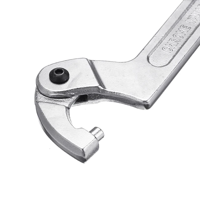 Adjustable Hook Wrench Pin Wrench C Shape Spanner Chrome Vanadium Tool Hand Tool Motorcycle SYD Multi-Sizes