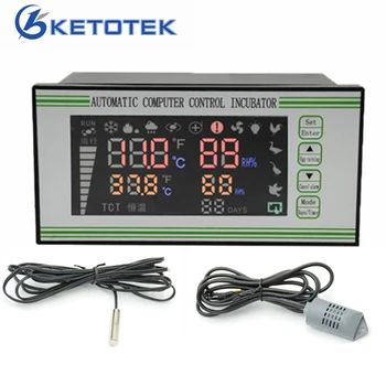 

AC 220V Temperature Humidity Controller Automatic Incubator Air Thermostat Controller Hygrometer Control 0 ~ 40.5C