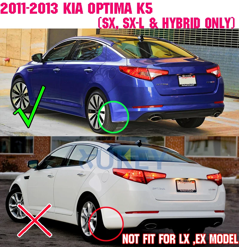 Формованные Автомобильные Брызговики для Kia Optima 2011 2012 2013 SX модель брызговиков
