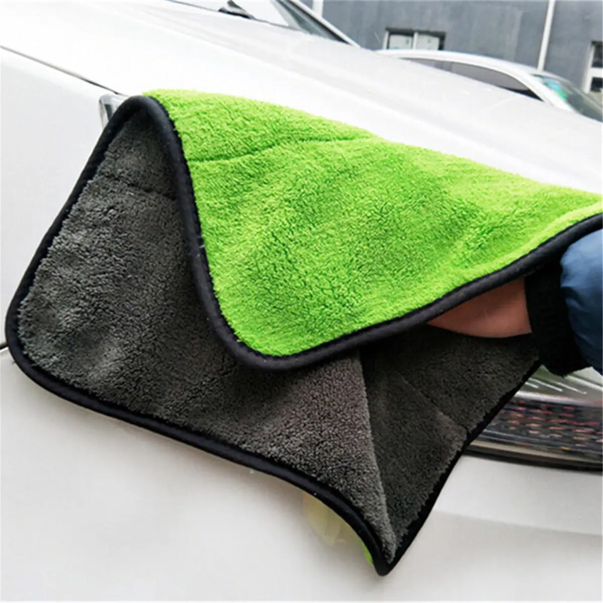 

Microfibre Car Care Wax Polishing Detailing Towels Auto 45x38cm Thick Soft Plush Cleaning Cloth Car-styling Washing Drying Towel
