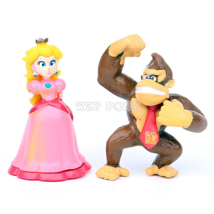 10 pcs/set Super Mario Bros Luigi Peach PVC Action Figures Donkey Kong Wario Waluigi Toad Anime Figurines Kids Toys brinquedos 10 pcs/set Super Mario Bros Luigi Peach PVC Action Figures Donkey Kong Wario Waluigi Toad Anime Figurines Kids Toys brinquedos
