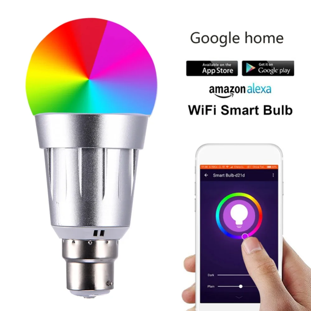 

New Magic Smart WiFi Bulb Light E27 RGBW LED Light Bulb Smart Home Lighting Lamp Color Change Work With Alexa Google Home