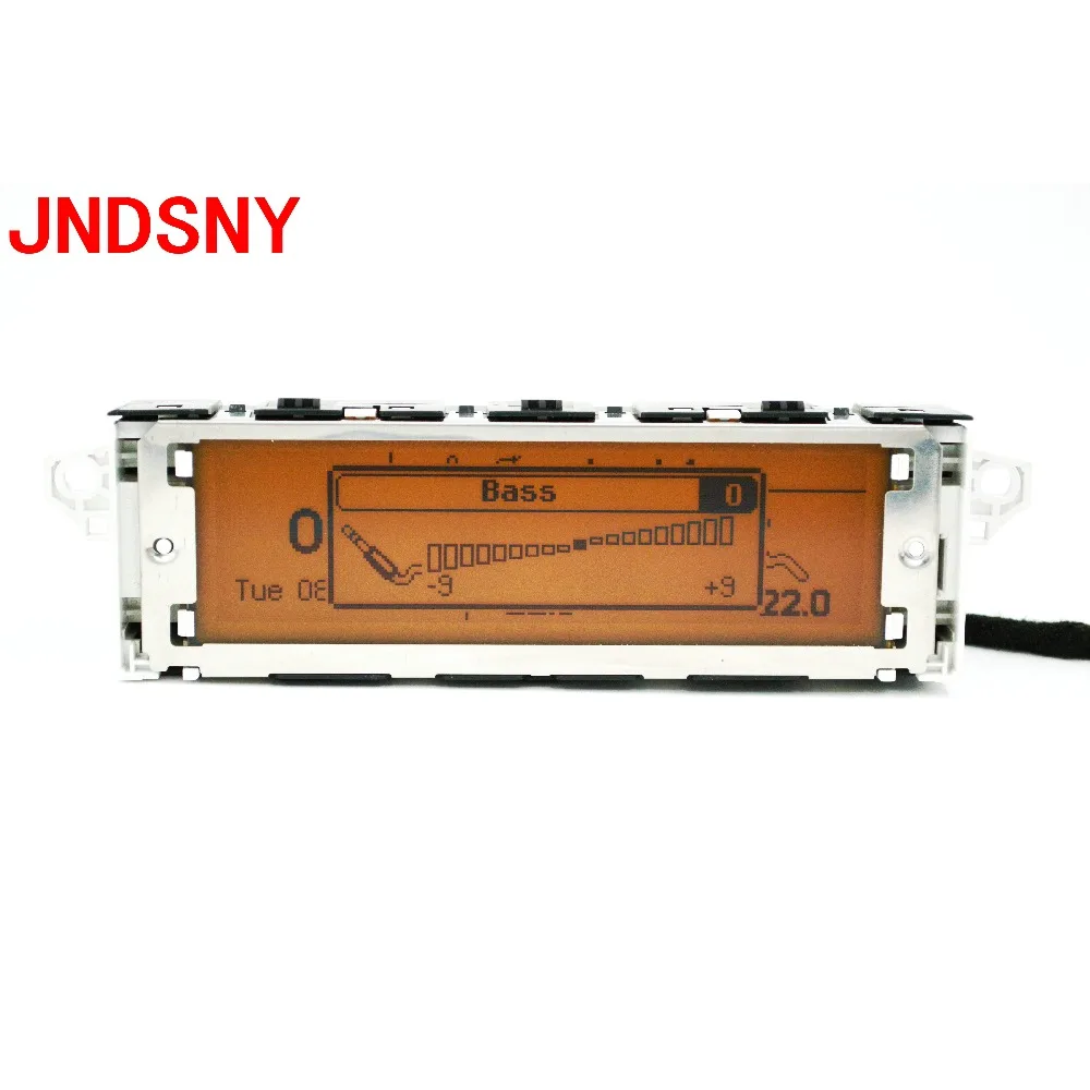 JNDSNY Поддержка USB Двухзонный air Bluetooth дисплей желтый монитор 12 pin для Peugeot 307 407 408
