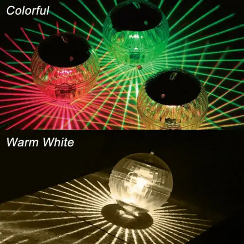 

Solar-Powered Floating Pond Light Garden Swimming Pool Color Changing LED Lamp USB Gadgets