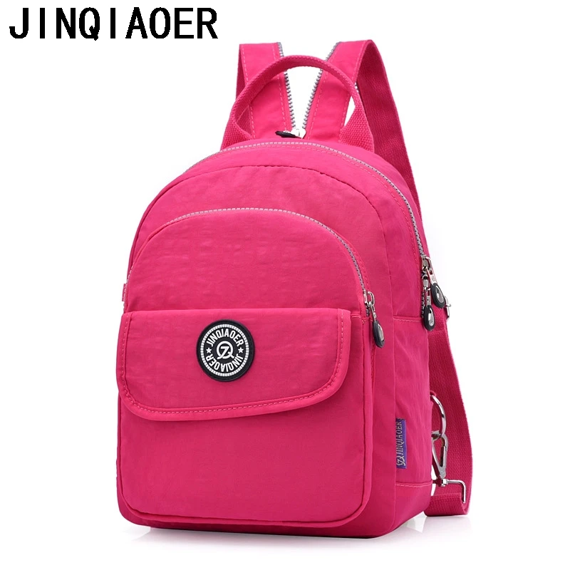 

Small Backpack for Teenage Girl Shoulder School Bags Bolsa Mochila Feminina Escolar Casual Nylon Waterproof Chest Women Bagpack