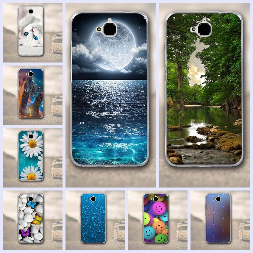 

3D Soft silicone Case for Huawei Y6 Pro Case Cover For Huawei Honor 4C / Honor Play 5X / Enjoy 5 / Holly 2 Plus Case Capa Fundas