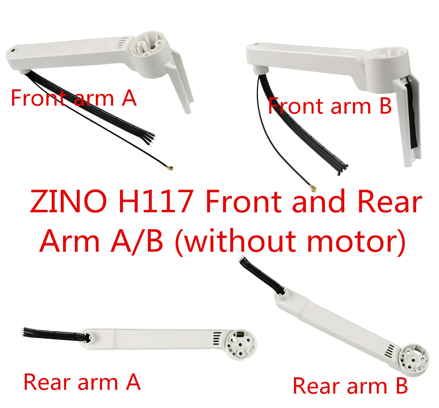 Квадрокоптер Hubsan Zino H117S RC запасные части передний и задний рычаг A/B с ESC 85/86/ |