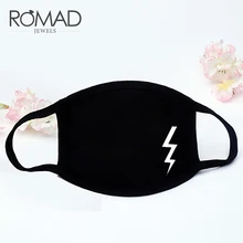 Черный мужской зимний утепленный хлопковый половина лицевая маска черного цвета и милые носки с рисунками зверей из мультфильмов, с принтом пылезащитные боты для велоспорта муфельной респиратор Z4