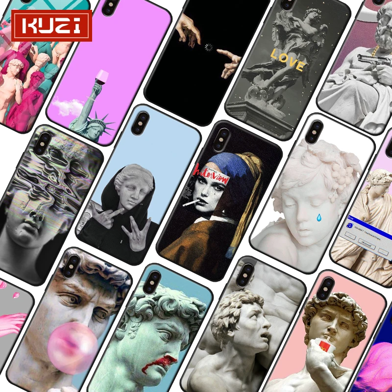 Alternative Statue Art Soft TPU Case for iPhone 7 XR X 6S 8 XS MAX 6 plus SE 5S Print Phone Cases Capas |