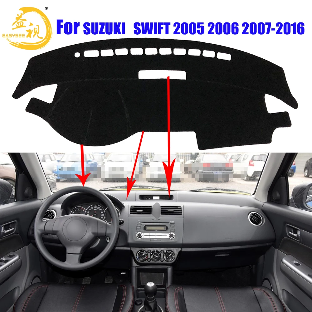 

Easysee Dashboard Cover Pad Dashmat Dash Mat Sun Shade Dash Board Cover Carpet For SUZUKI SWIFT 2005 2006 2007 2008 2009-2016