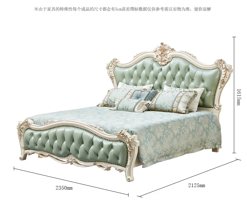 Foshan Factory wholesale New classical genuine leather bedroom set bed Foshan Factory wholesale New classical genuine leather bedroom set bed