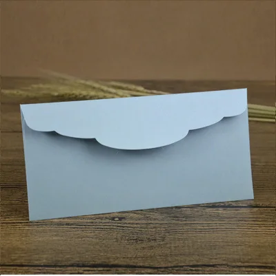 25 шт 22x11 см 250 г сгущенные перламутровые бумажные конверты бизнес свадебные пригласительные конверты - Цвет: Light blue