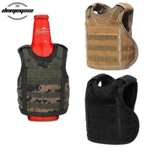 Тактическая пивная бутылка, пивной жилет, военный Миниатюрный Мини-Жилет Molle, личный жилет для бутылки с напитком