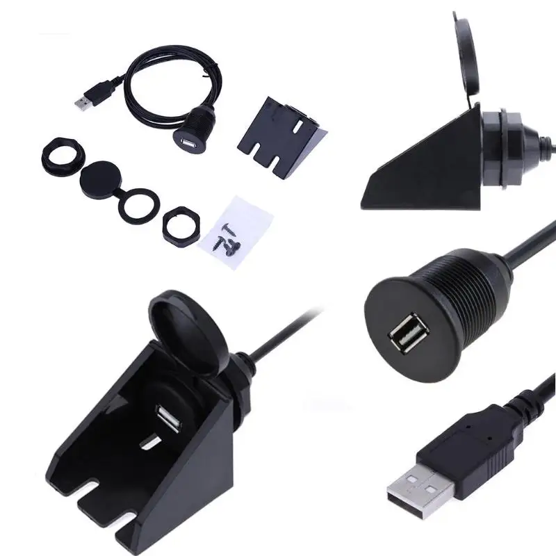 1 м USB 2 0 Мужской и женский флеш крепление Автомобильный УДЛИНИТЕЛЬ шнур