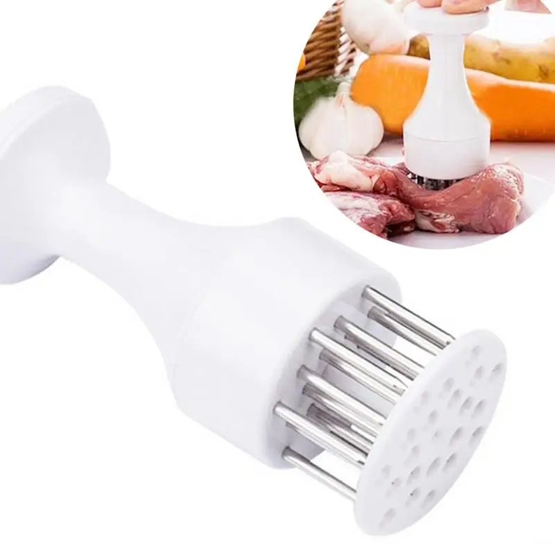 

1pcs Steak Needle Knock Meat Hammer Chicken Steak Tool Barbecue Meat Tenderizer Tool Stainless Steel Meat Tenderizer Needle
