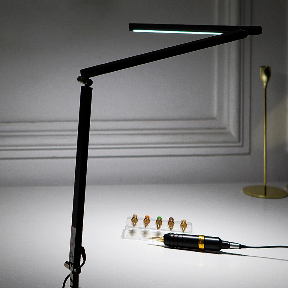 Beauty Bureaulamp, Lange arm Flexibele LED Clip-On Beauty Tattoo Lamp