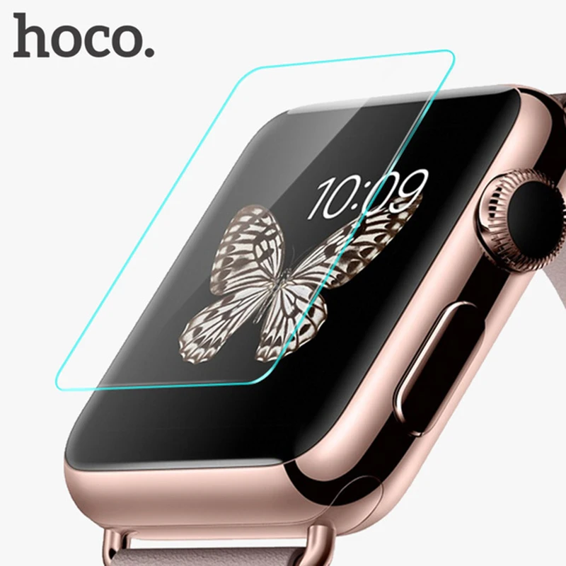 Оригинальный HOCO 0 15 мм протектор экрана для Apple Watch 38 42 Защитная стеклянная пленка