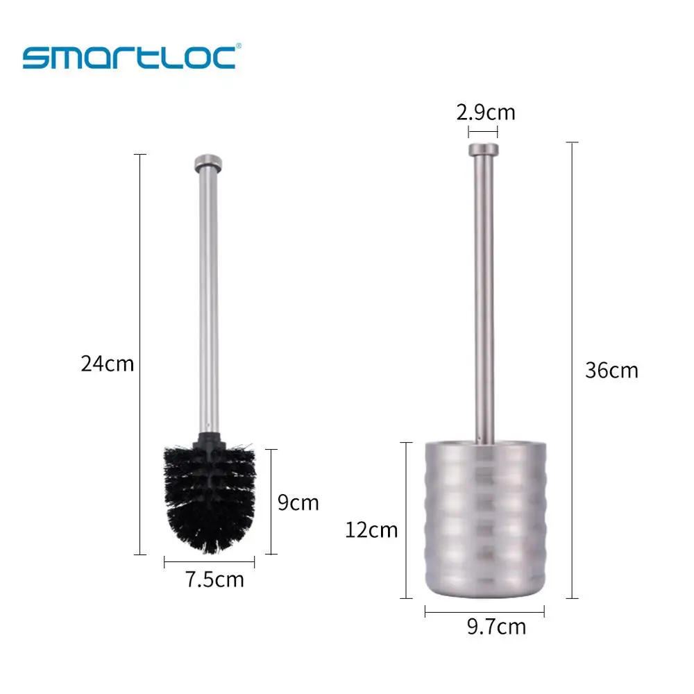 Набор из 2 smartloc подставка из нержавеющей стали держатели для туалетной щетки Инструменты для чистки WC аксессуары для ванной комнаты