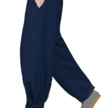 Осень и зима Шаолинь монах кунг-фу шаровары zen брюки боевых искусств лежал медитации монахиня брюки синий/серый/ желтый