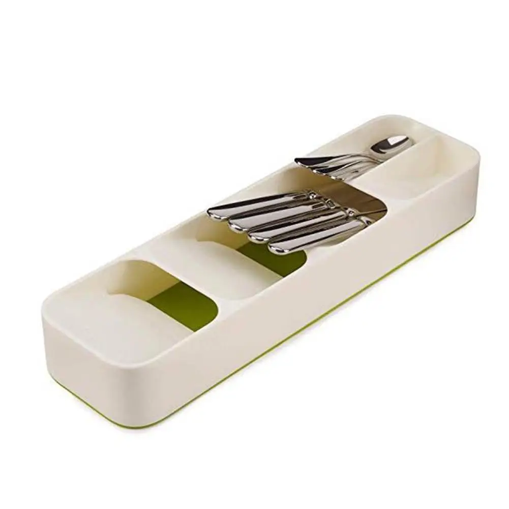 Экологичный кухонный ящик Органайзер лоток ложка нож вилка Столовые приборы разделительная шкатулка с отделкой Подставка под столовые