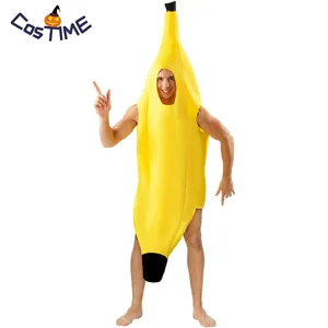 Banana Suit One Piece Funny Costume Hen Party Halloween Fancy Dress Carnival Costumes for Men Novelty Collection