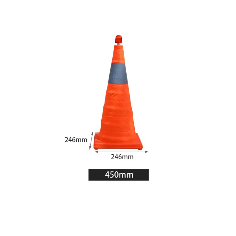 Телескопическое складывание дорожный конус баррикады Предупреждение ющий знак светоотражающий Оксфорд дорожный конус дорожного движения для безопасности дорожного движения