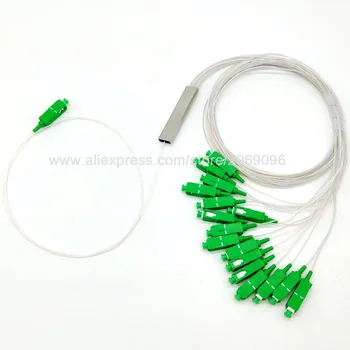 

10pcs/bag Mini 1x16 single mode SC/APC Connector Fiber Optic PLC Splitter