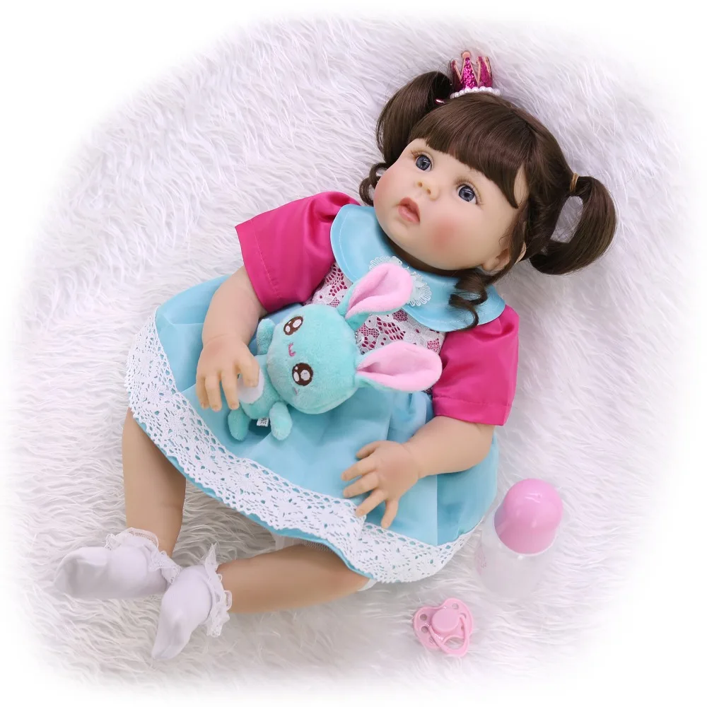 Bebes reborn corpo de silicone reborn кукла для маленьких девочек 23 "57 см Танк кожи настоящий Новорожденный ребенок Живой куклы игрушки подарок