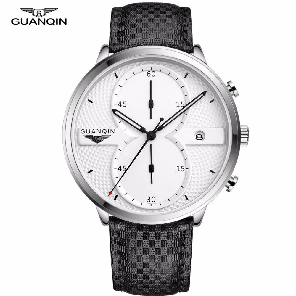 Relogio Masculino GUANQIN 2018 мужские деловые часы Лидирующий бренд роскошные с хронографом