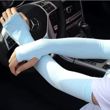 Корейская версия летняя ветровка с рукавом льда перчатки для бега для мужчин на открытом воздухе для езды на велосипеде тонкие рекламные женские шелковые рукава