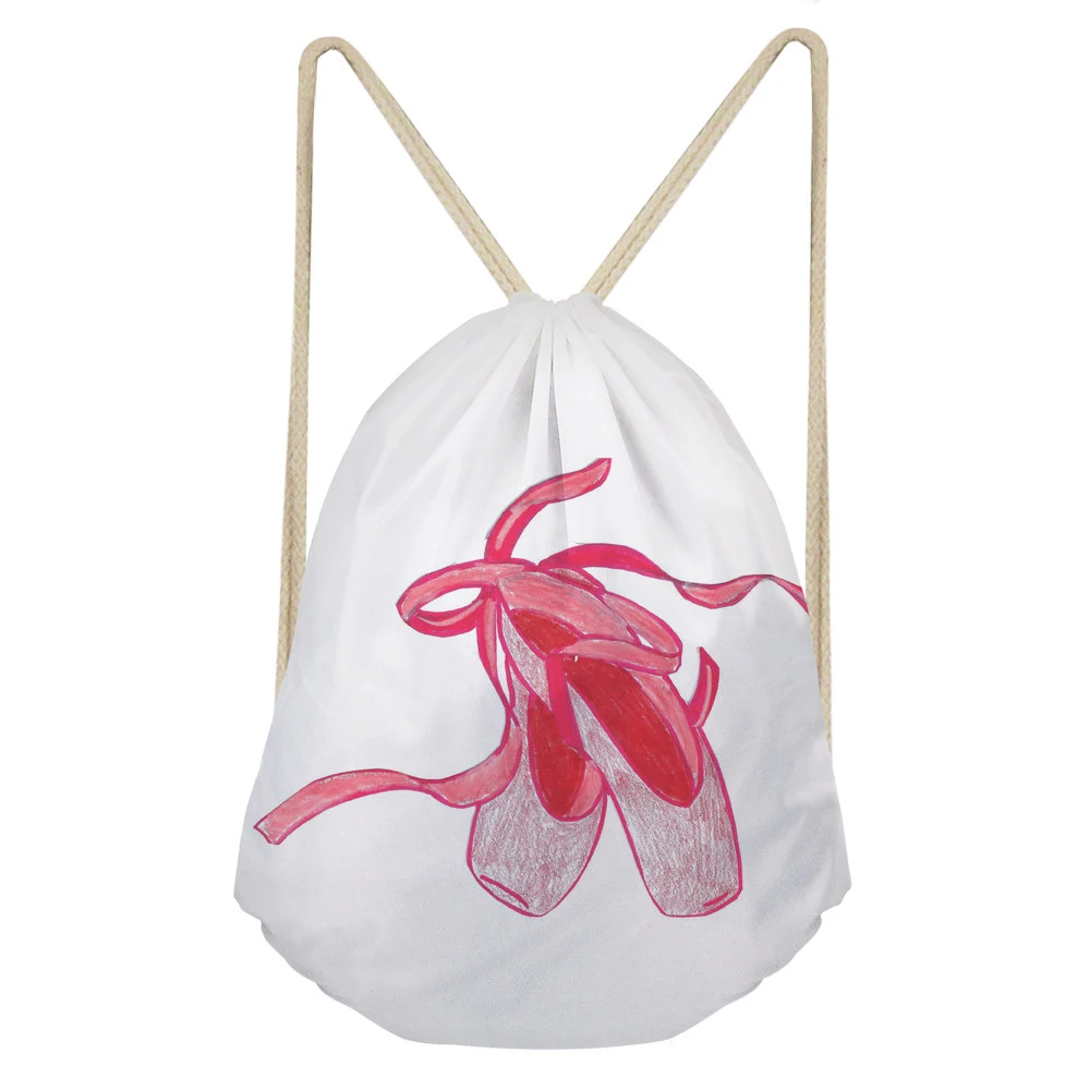 Для женщин Drawstring Сумка Девушки Милая обувь принты упаковка Softback детский мини-рюкзак путешествие в подарок Kordelzug Beutel