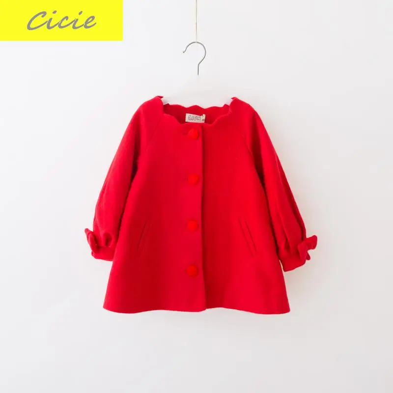 New arrival Winter Children's Clothing Cashmere Wool Coat With Thick