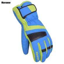 Marsnow зимние перчатки женские-30 ветроустойчивый Сноуборд спортивные теплые уличные мотоциклетные перчатки полная длина водонепроницаемые перчатки для мужчин
