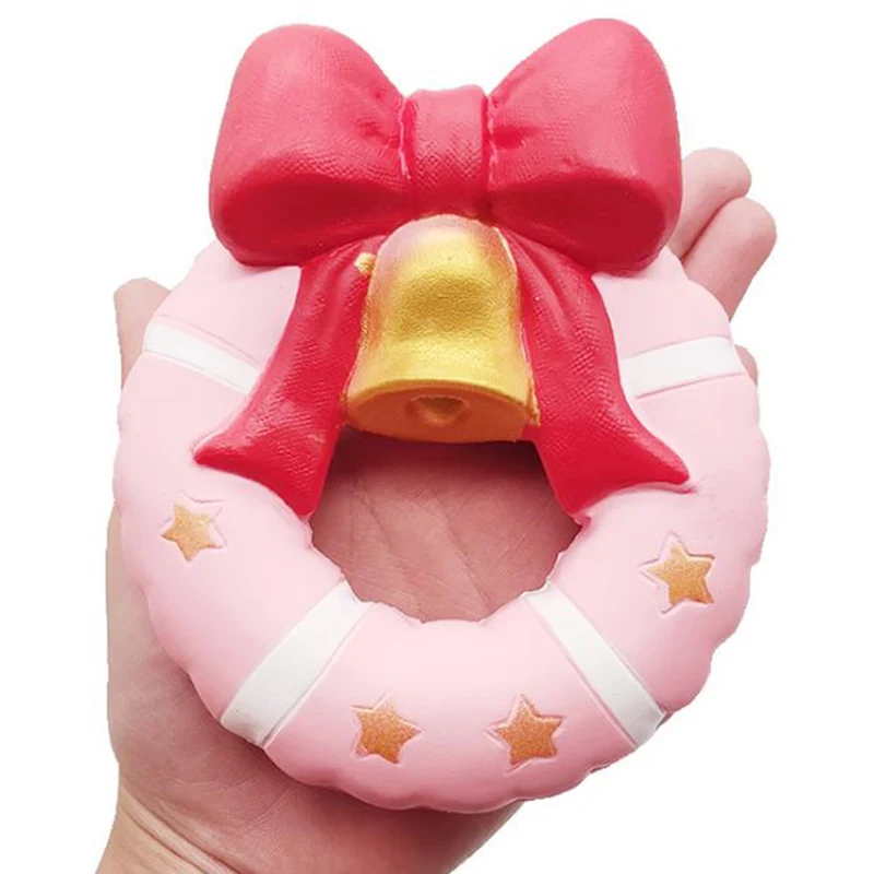 Jumbo Рождество пончик для снятия стресса медленный рост креативный мягкий