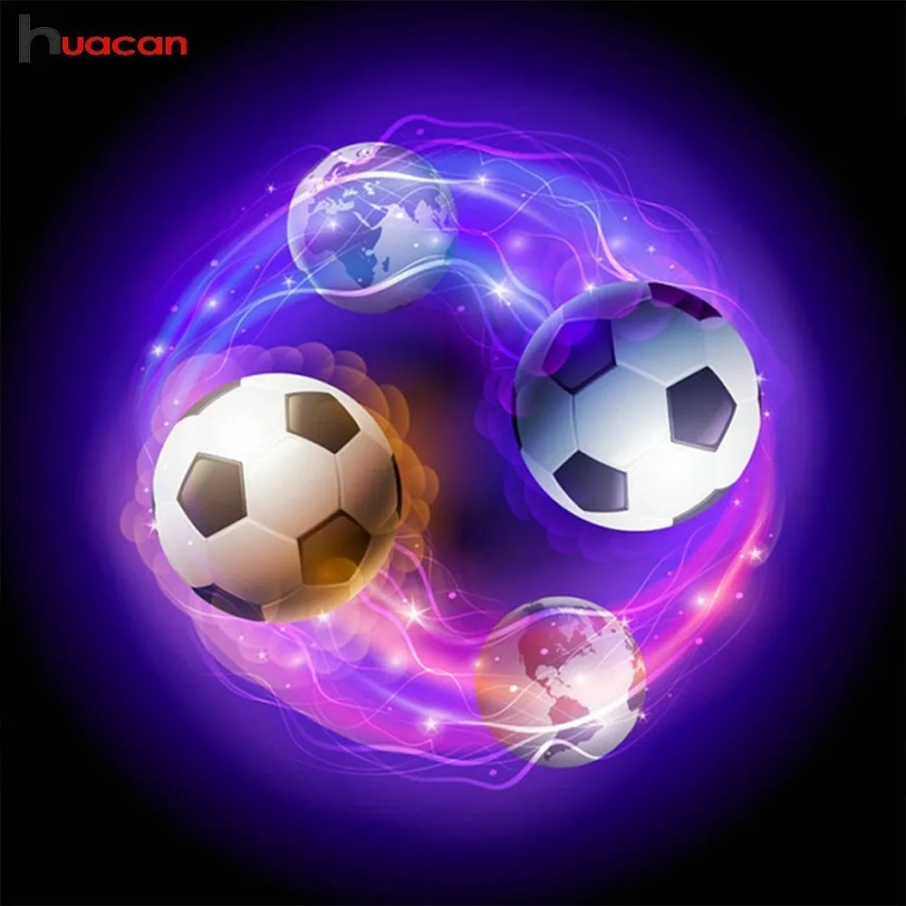 Buy Huacan Diamond Embroidery Football Paintings From