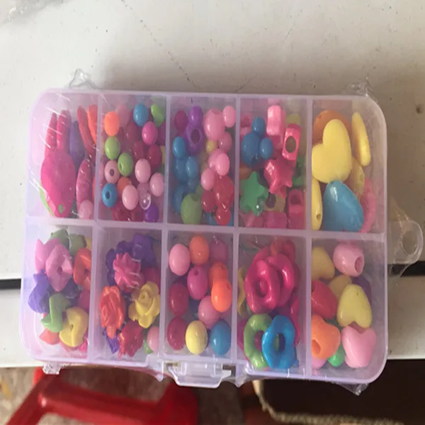 3D Новые DIY головоломки игрушки детский сад детей ручной бисерный браслет бусы ожерелье сливы малыш игрушки для детей рождественские подарки - Цвет: 10Ge-ShenSe