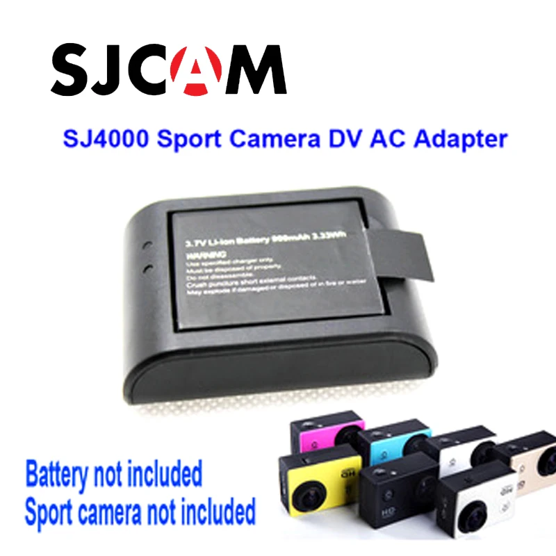 

Free Shipping!!SJ4000 Sport Camera 900mAh Backup Rechargable Li-on Battery Charger For DV AC Adapter