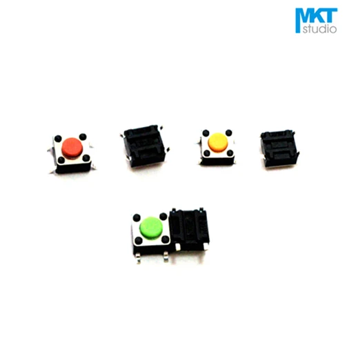 

100Pcs Sample 6*6*4.3mm SMD Micro Push Button Tactile Tact Electronic Switch Brown Blue Black Red Orange Green Yellow White