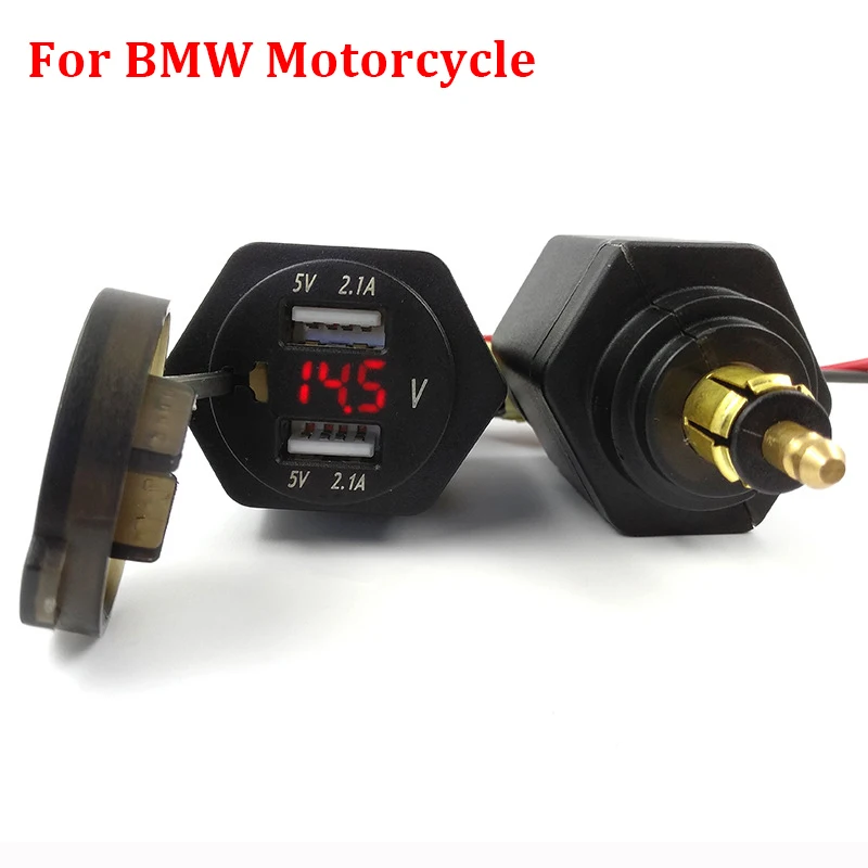 Зарядное устройство для мотоцикла с светодиодный USB портами 5 В 4 2 А|bmw usb adapter|usb