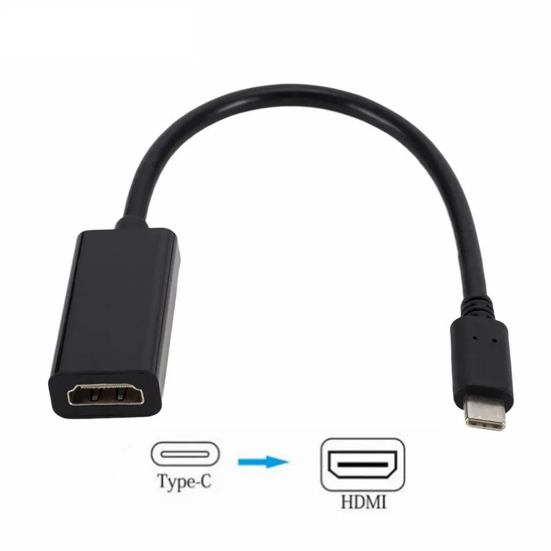 Usb type-C к HDMI HD кабель USB 3,1 к HDMI компьютерный телефон подключен HD tv проекционный конвертер для huawei Matebook/Smasung S8