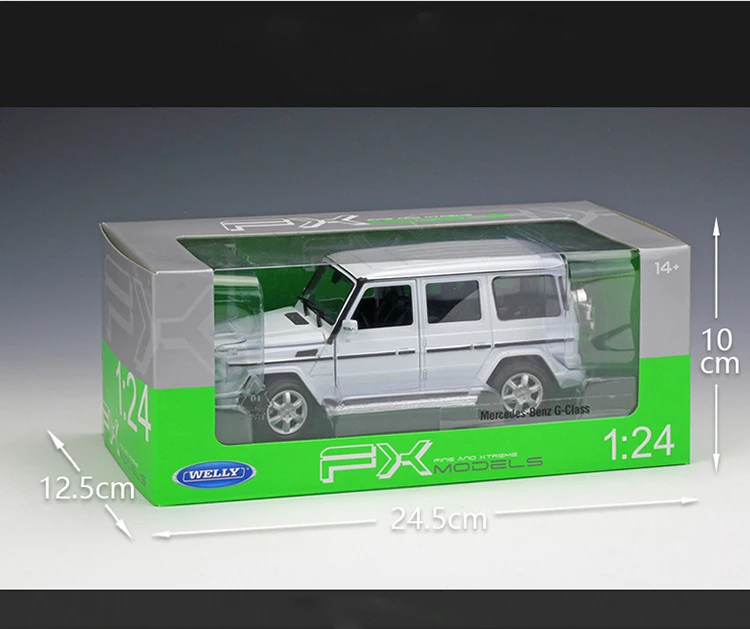 WELLY 1:24 моделирование внедорожника модель автомобиля игрушки для Benz G Class City