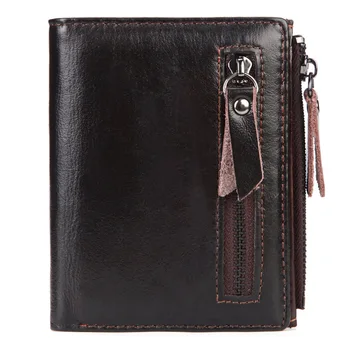 

2018 Luxury Real Genuine Leather Men Wallets Clutch Vintage Hasp Slim Wallet Short Coin Purse Men's for Credit Card Handmade