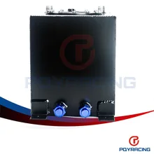 PQY STORE-BLACK 10L Aluminium Fuel Surge tank Fuel cell w/o sensor foam inside PQY-TK13BK