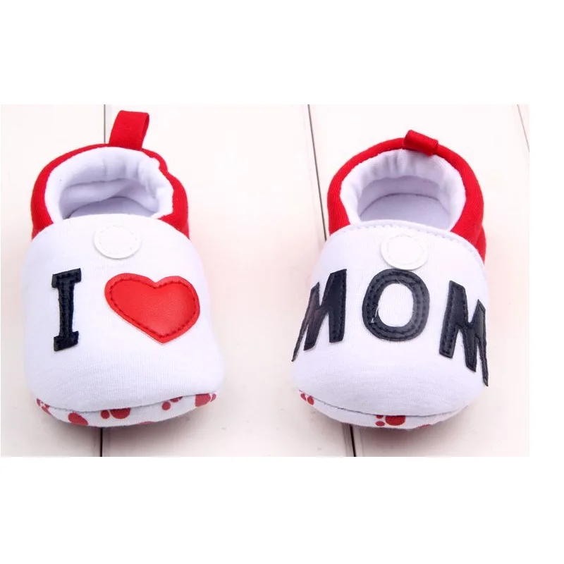 Детский hooyi/Обувь для новорожденных с надписью «I Love Mom»; одежда для малышей; От 0 до 2 лет; ботинки для маленьких девочек; носки для мальчиков 11 см, 12 см, 13 см - Цвет: 5