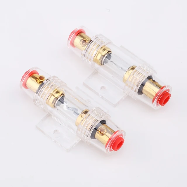 Cheap 1pcs Pure Copper 60A Amplifier Fuse Holder Car audio conversion insurance 4/8 10 Gauge Wire 60A AMP Prevent Excessive Current Cheap 1pcs Pure Copper 60A Amplifier Fuse Holder Car audio conversion insurance 4/8 10 Gauge Wire 60A AMP Prevent Excessive Current