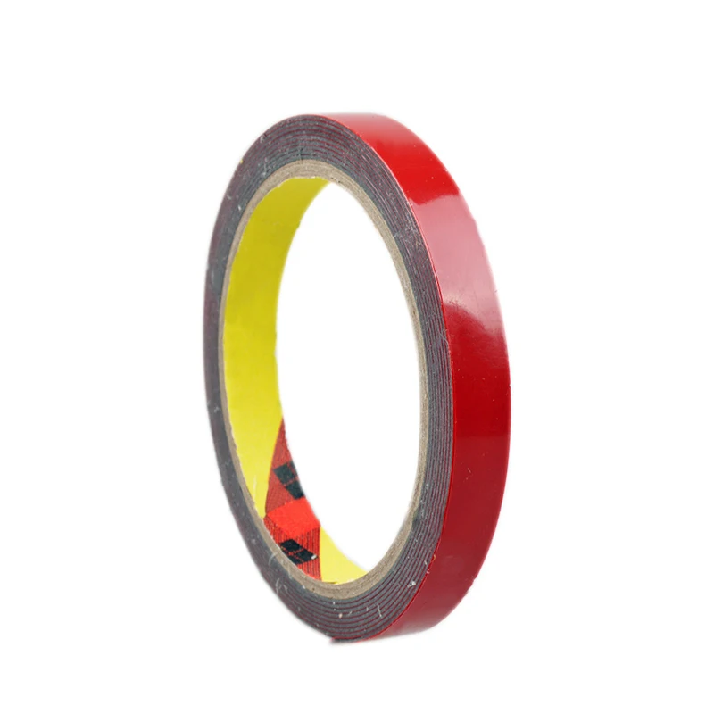 

3M Super Acrylic Foam Double Sided Adhesive Tape Glue Car Sticker Roll Strong Permanent Red Versatile Car Auto Truck Craft